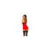 Nuisette rouge et fine dentelle avec string 